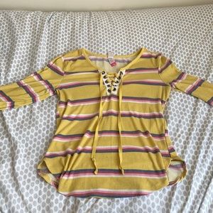 Cute yellow striped shirt